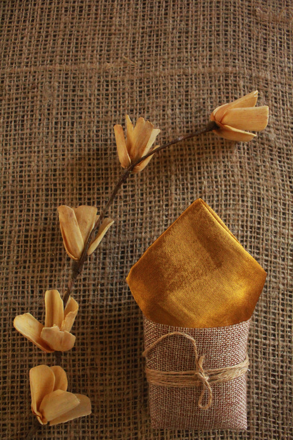 Golden Pocket Square