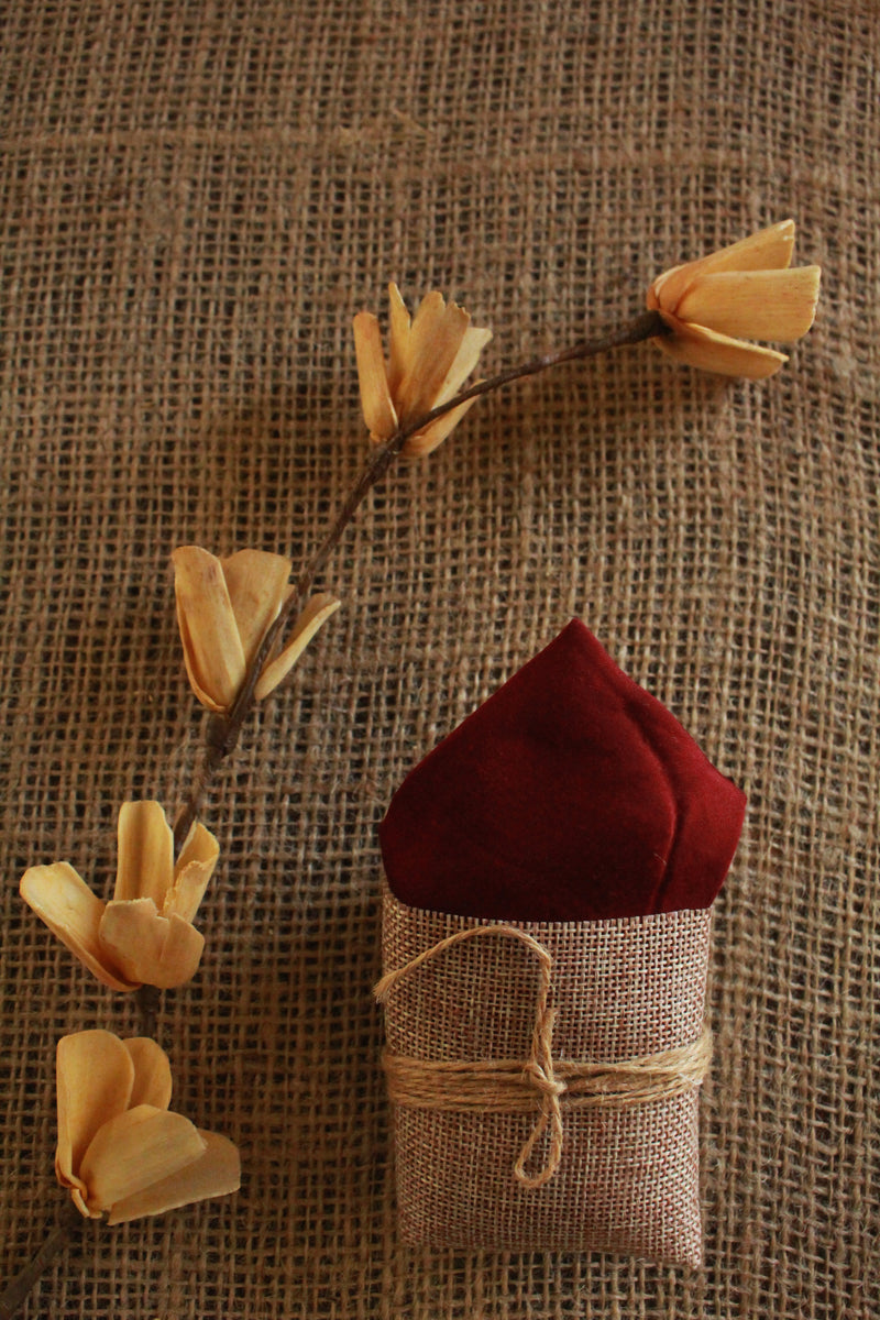 Maroon Pocket Square