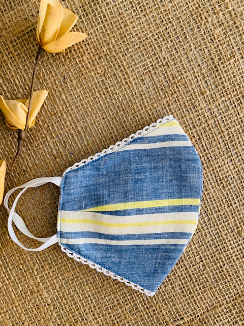 Blue Stripes Mask