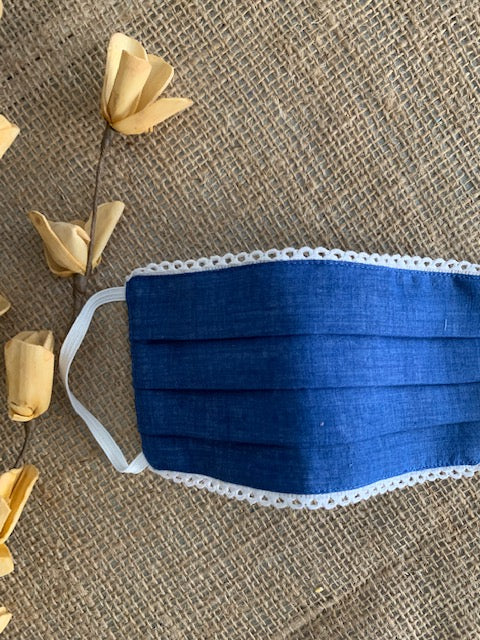Blue cotton Mask