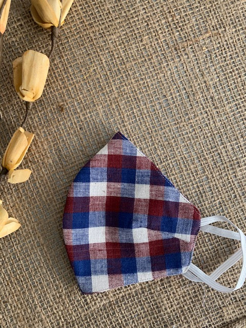 Multicolor Checkered Mask